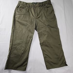 RLR Lauren Jeans Co Ralph Lauren Green Womens 12 Classic Midcalf Outside Walking